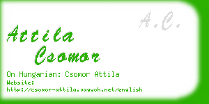 attila csomor business card